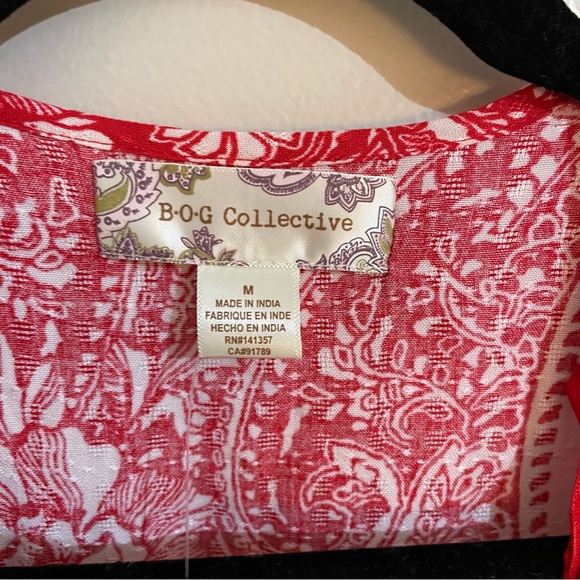 Band Of Gypsies Tribal Print Wrap Blouse, NWT - Picture 4 of 9